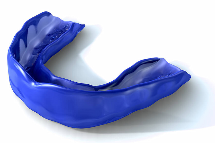 a photo showing what custom sports mouthguards look like 